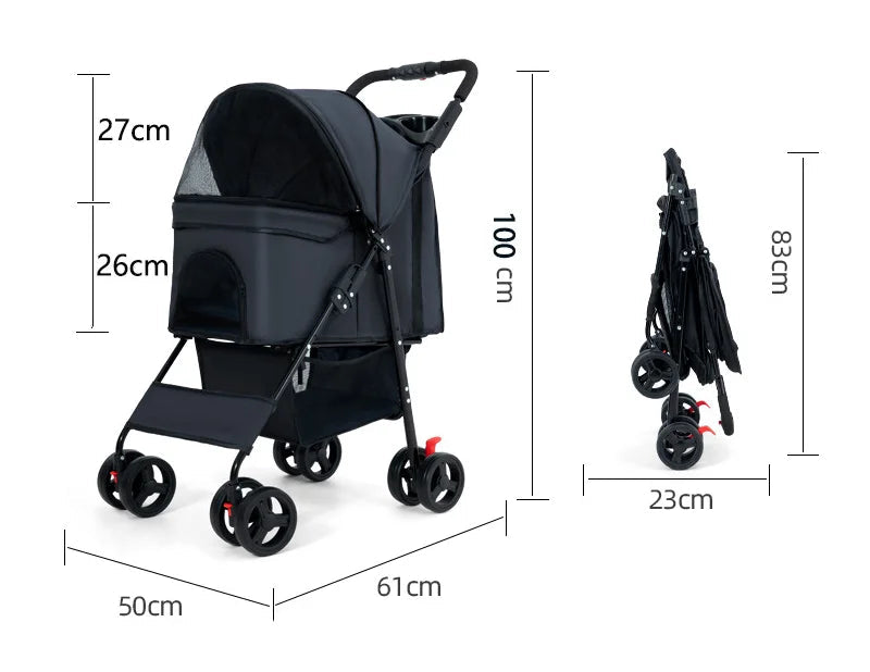 POUSSETTE 3-EN-1 POUR ANIMAUX – FURRALIS